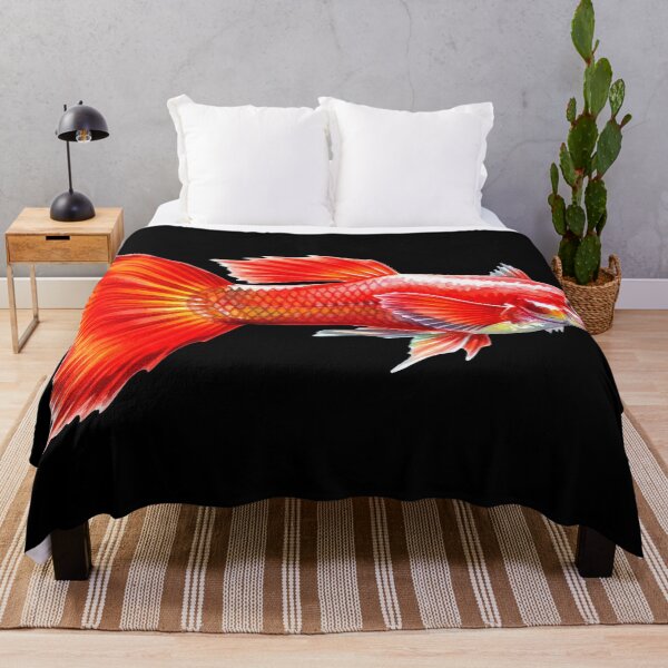 Item preview, red fire guppy designed and sold by 4rtistcDrift.