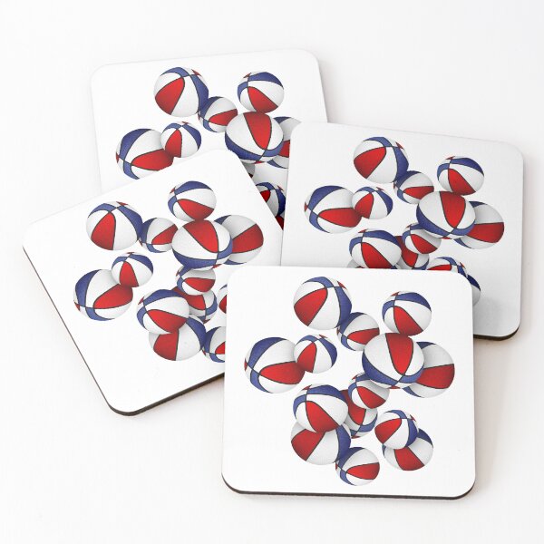 Item preview, Red blue basketballs pattern designed and sold by katzdzynes.