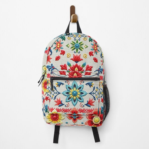 Item preview, Yellow & Blue Floral Folk Art Seamless Pattern & ethnic Slavic traditional decor  designed and sold by TheGaliyaStudio.