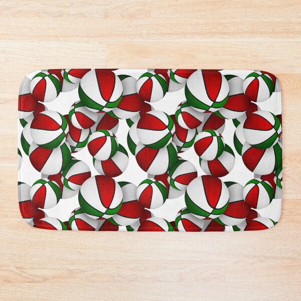 Item preview, Red green basketballs pattern designed and sold by katzdzynes.