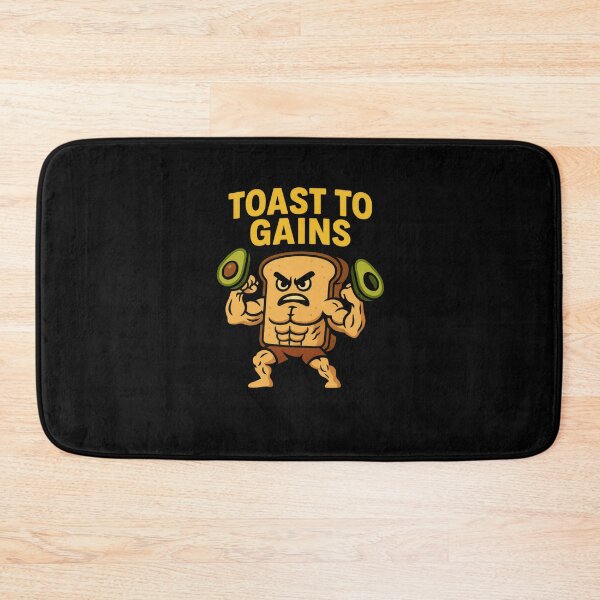 Item preview, Toast to Gains – Funny Gym Avocado Toast Lifting Artwork designed and sold by Enea Kelo.