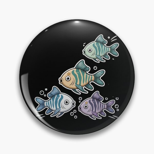 Item preview, Zebrafish - cute ocean fish designed and sold by DamioPolArt.