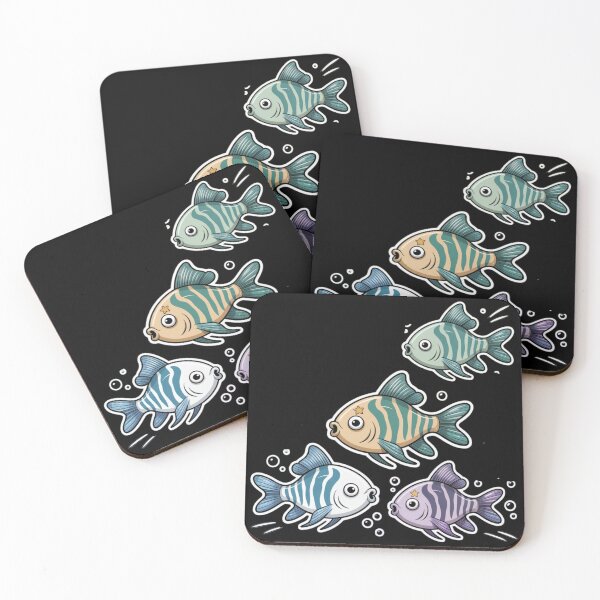 Item preview, Zebrafish - cute ocean fish designed and sold by DamioPolArt.