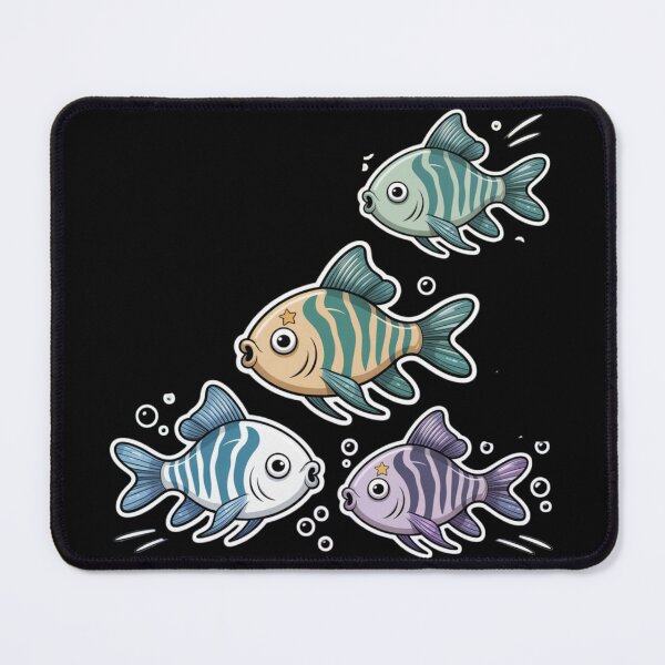 Item preview, Zebrafish - cute ocean fish designed and sold by DamioPolArt.