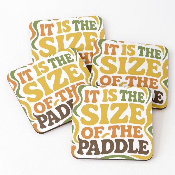 Item preview, It Is the Size of the Paddle – Retro Pickleball, Canoe, and Kayak Sports Design designed and sold by Kathryn Creates.