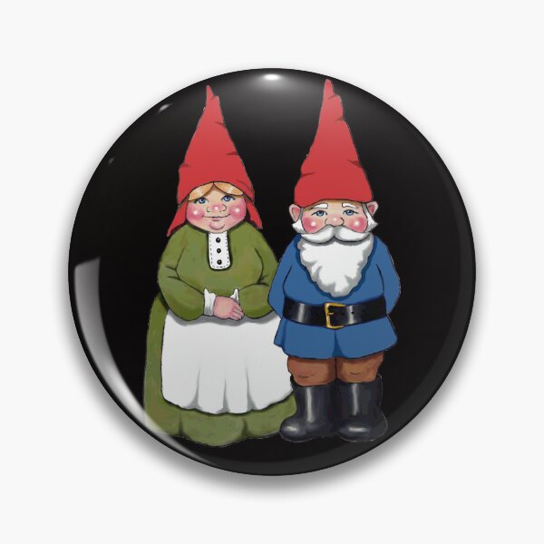 Item preview, Gnome Couple, Man and Wife, Hand Drawn Gnomes, Fantasy Art designed and sold by JoyfulWhimsy.