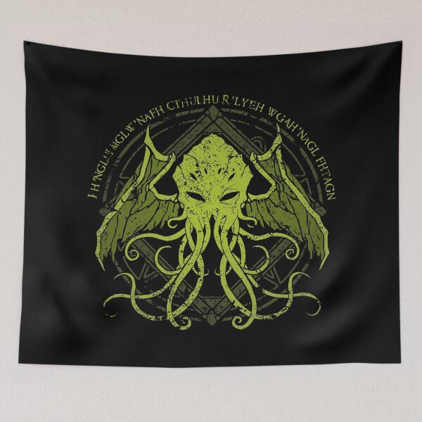 Item preview, Cthulhu - Lovecraft - Distressed chant design v2 designed and sold by zachholmbergart.