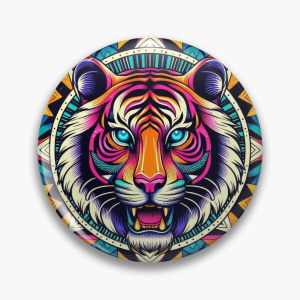 Item preview, Colorful geometric Tiger  designed and sold by Dogandesighn.