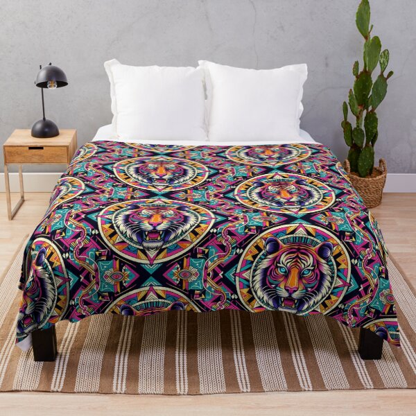 Item preview, Colorful geometric Tiger designed and sold by Dogandesighn.