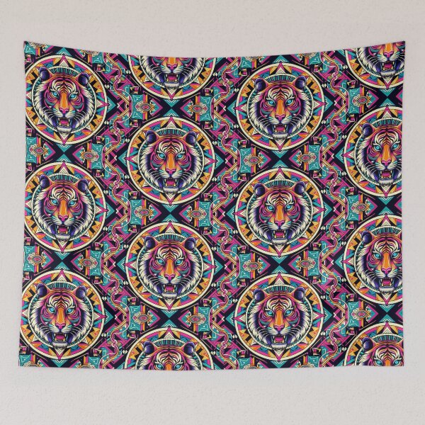Item preview, Colorful geometric Tiger  designed and sold by Dogandesighn.
