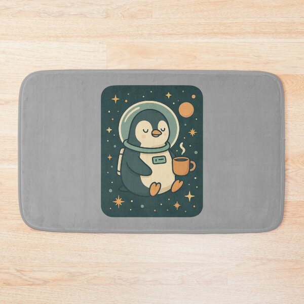 Item preview, Space Penguin Coffee Break designed and sold by Neon Nightmare.