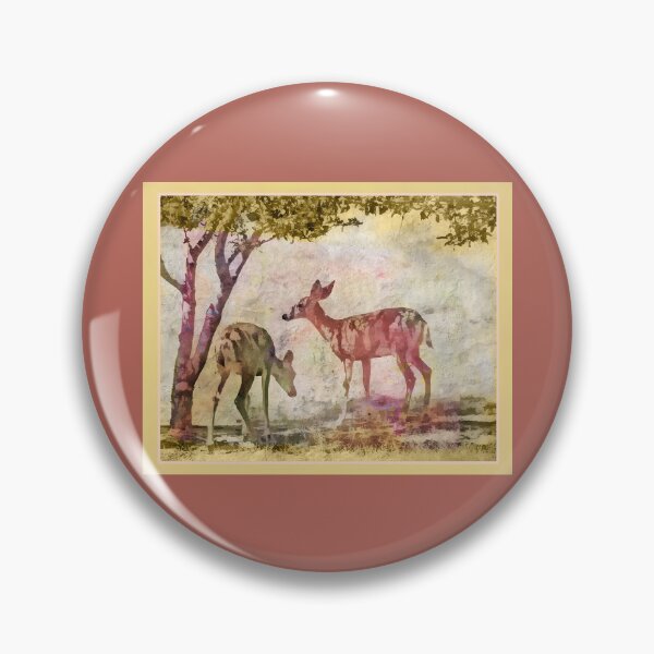 Item preview, Two Deer in Apple Orchard designed and sold by CarolM.