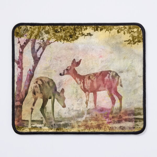 Item preview, Two Deer in Apple Orchard designed and sold by CarolM.