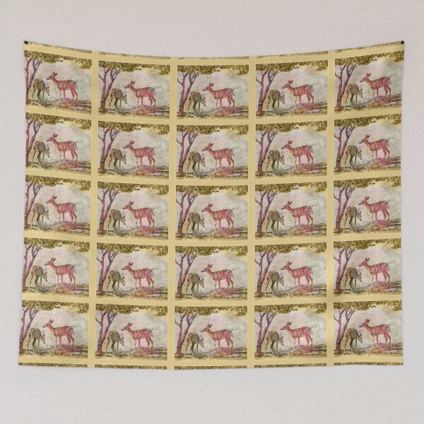 Item preview, Two Deer in Apple Orchard designed and sold by CarolM.