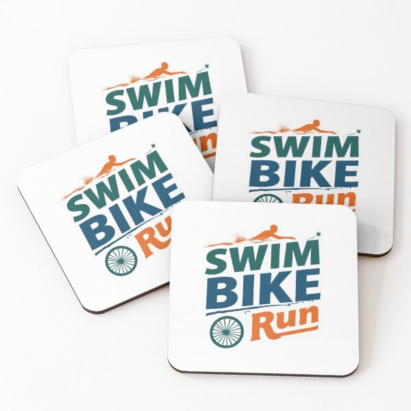 Artikelvorschau, SCHWIMMEN, RADFAHREN, LAUFEN – Auffälliges minimalistisches Triathlon-Design entworfen und verkauft von Triathlongram.
