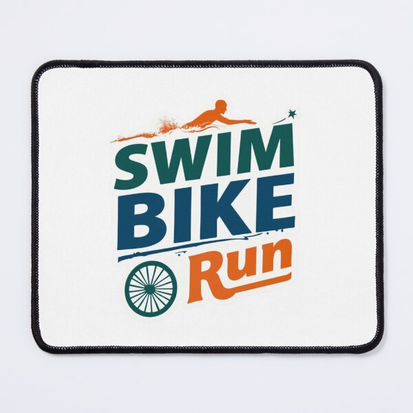 Item preview, SWIM, BIKE, RUN – Bold Minimalist Triathlon Design designed and sold by Triathlongram.