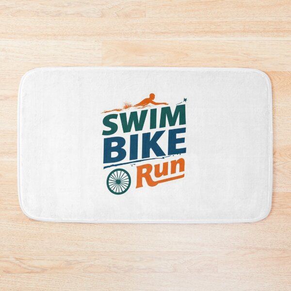 Item preview, SWIM, BIKE, RUN – Bold Minimalist Triathlon Design designed and sold by Triathlongram.