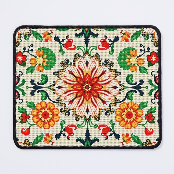 Item preview, Light Folk Floral Seamless Pattern & ethnic Slavic traditional decor designed and sold by TheGaliyaStudio.