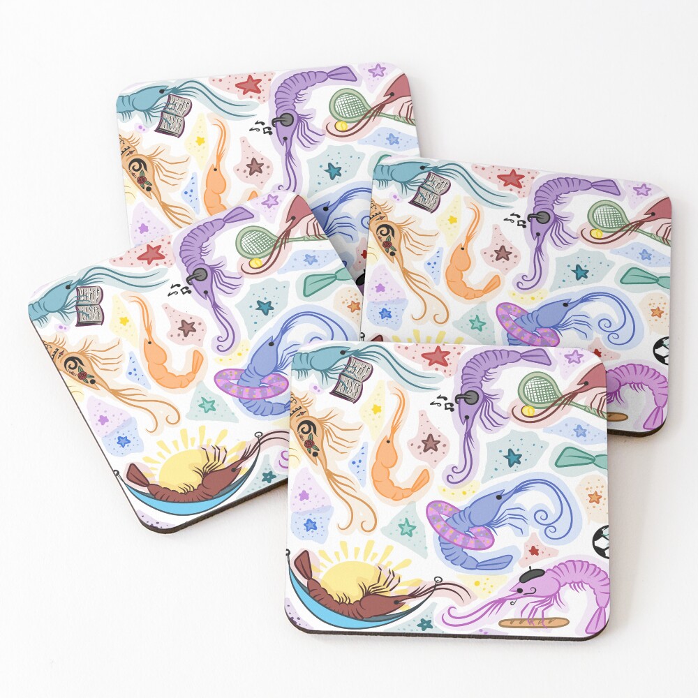 Item preview, Coasters (Set of 4) designed and sold by Rakuuuni.
