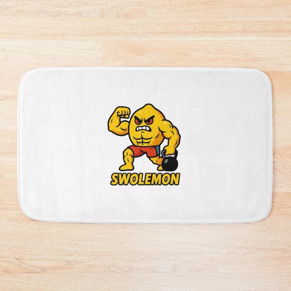 Item preview, Swolemon – Buff Lemon Lifting Weights Funny Gym Artwork designed and sold by Enea Kelo.