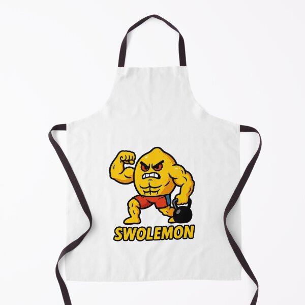 Item preview, Swolemon – Buff Lemon Lifting Weights Funny Gym Artwork designed and sold by Enea Kelo.