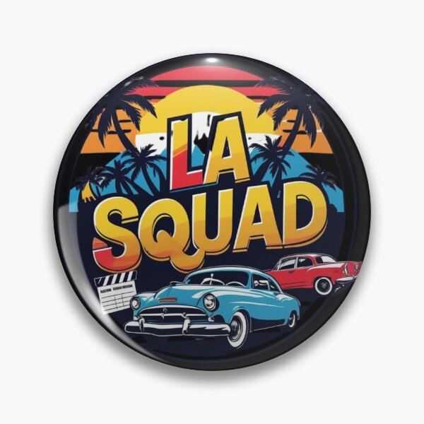 Item preview, LA SQUAD Retro California Classic Cars designed and sold by AlistWayDesign.