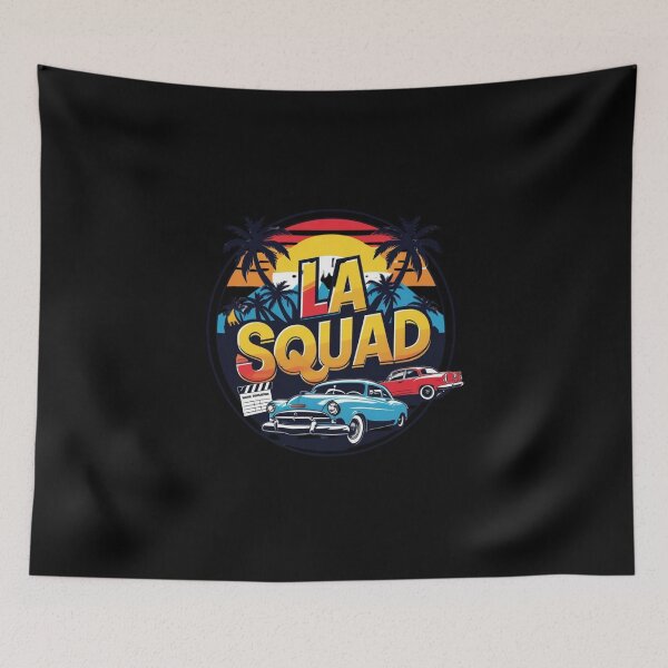 Item preview, LA SQUAD Retro California Classic Cars designed and sold by AlistWayDesign.