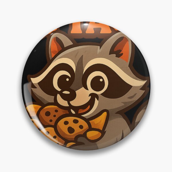 Item preview, Snack Attack – Cute Raccoon with Snacks Funny Cartoon Design   designed and sold by Gazmerch.