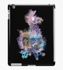 Llama watercolor - dark tee iPad Case/Skin