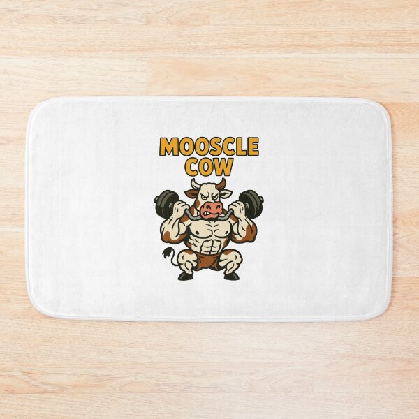 Item preview, Mooscle Cow – Buff Cow Barbell Lifting Funny Gym Artwork designed and sold by Enea Kelo.
