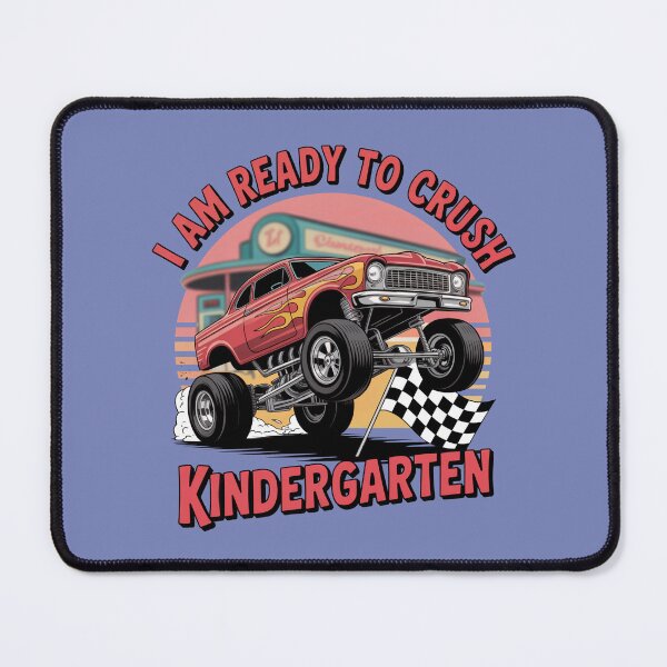 Item preview, I'm ready to CRUSH the Kindergarten Back to School Hot Rod Monstertruck designed and sold by Sza1a.