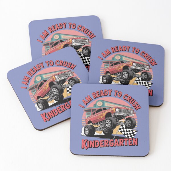 Item preview, I'm ready to CRUSH the Kindergarten Back to School Hot Rod Monstertruck  designed and sold by Sza1a.