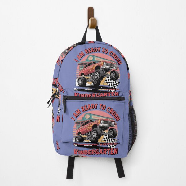 Item preview, I'm ready to CRUSH the Kindergarten Back to School Hot Rod Monstertruck designed and sold by Sza1a.
