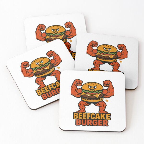 Item preview, Beefcake Burger – Buff Burger Funny Gym Food Lifting Artwork designed and sold by Enea Kelo.