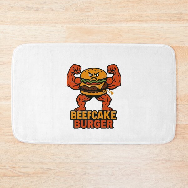 Item preview, Beefcake Burger – Buff Burger Funny Gym Food Lifting Artwork designed and sold by Enea Kelo.