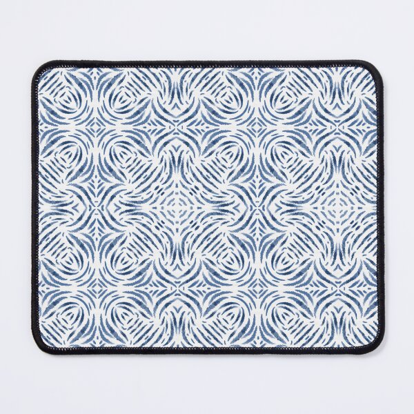 Item preview, Soft blue and white Moroccan tile style pattern designed and sold by SILVERAPPLE.