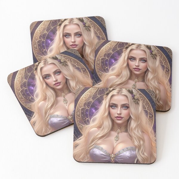 Item preview, Pisces Moon Goddess – Zodiac Water Sign Celestial Art designed and sold by MissSaylor.