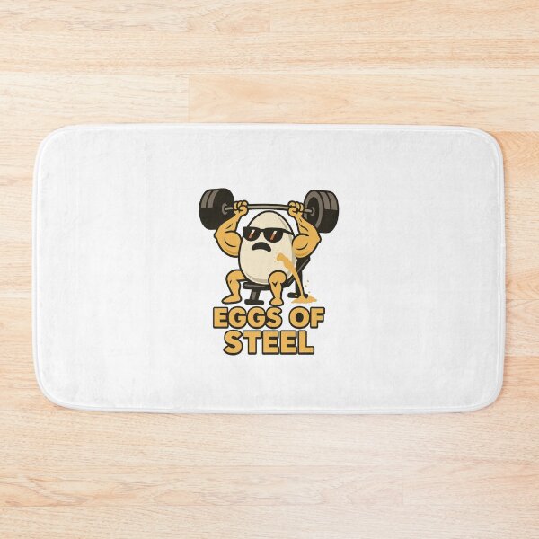 Item preview, Eggs of Steel – Buff Egg Funny Gym Food Lifting Artwork designed and sold by Enea Kelo.