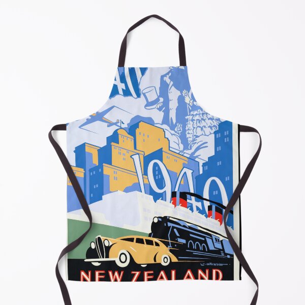 Item preview, Copy of Vintage New Zealand Travel Poster | Mitre Peak Milford Sound Art | Art Deco Style Wall Decor | Bold Colorful Retro Print designed and sold by artofuniverse.