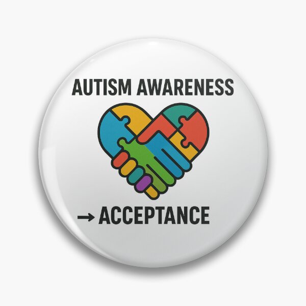 Item preview, Autism Awareness to Acceptance Puzzle Hands designed and sold by paververisgroup.