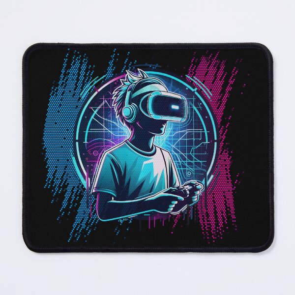 Item preview, VR Gamer – Virtual Reality Cyberpunk Neon T-Shirt designed and sold by Closeddog.