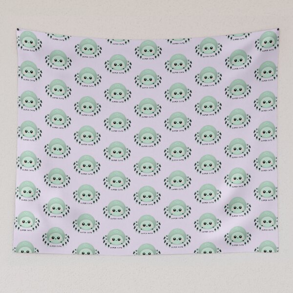 Item preview, Kawaii mint spider designed and sold by FatBirdie.