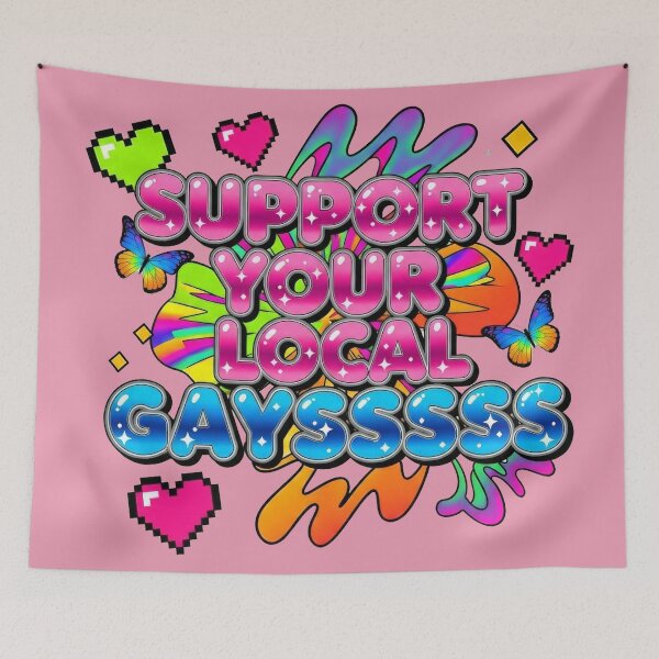 Item preview, Support Your Local Gays designed and sold by Atlas Kai.