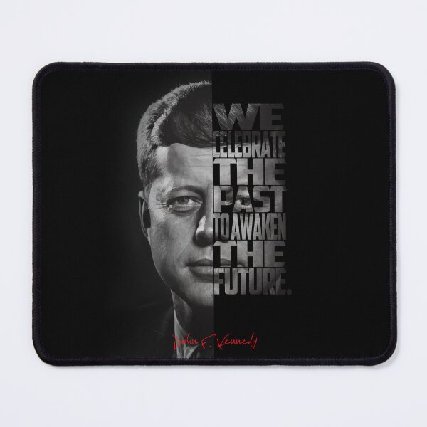 Item preview, John F. Kennedy Freedom Quote – Black and White Inspirational Portrait designed and sold by Enea Kelo.