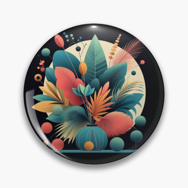 Item preview, colorful modern art botanical desighn designed and sold by Dogandesighn.