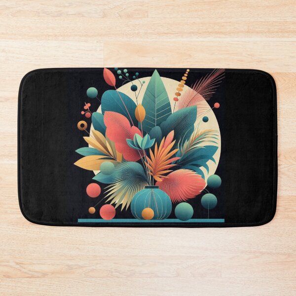Item preview, colorful modern art botanical desighn designed and sold by Dogandesighn.