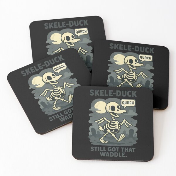 Item preview, Skele-Duck – Funny Skeleton Duck Halloween Art designed and sold by TeeTimeTreasure.