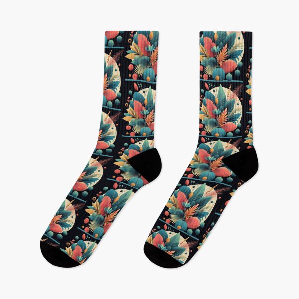Item preview, colorful modern art botanical desighn designed and sold by Dogandesighn.