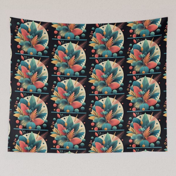 Item preview, colorful modern art botanical desighn designed and sold by Dogandesighn.