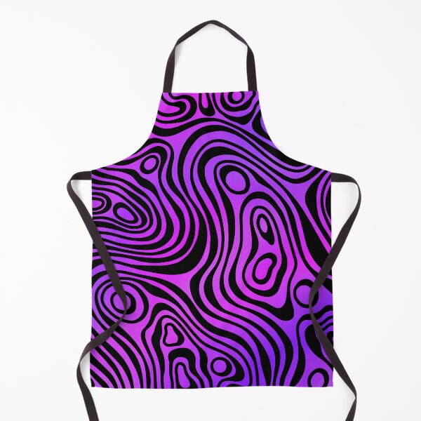 Item preview, Psychedelic Topographic Wave Pattern – Magenta & Purple designed and sold by The Nuni - Nuniverse.